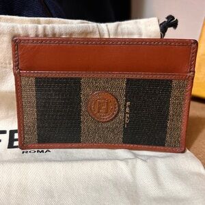 Fendi Vintage Men’s Card Holder Wallet Authentic